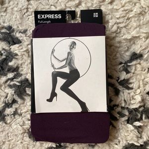 Express purple tights